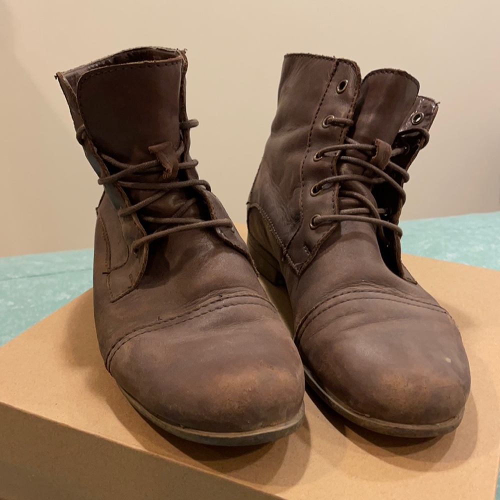 Brown Combat Boots